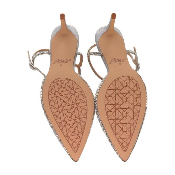 Jewel Badgley Mischka Georgina Pointed Toe Mid Heel Size 8 - Picture 6 of 6